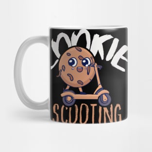 Funny E-Scooter, Cute Kawaii Cookie Driving Scooter Mug